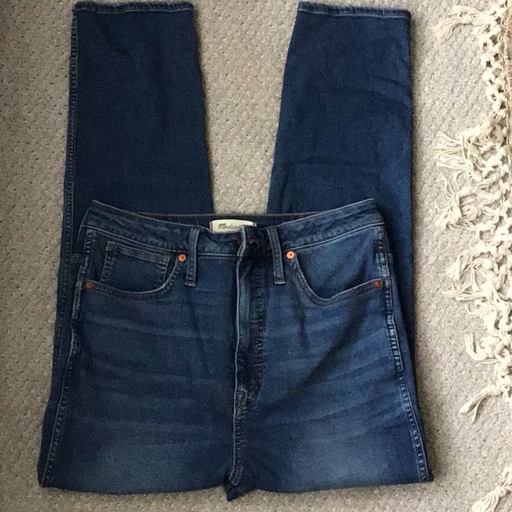 Madewell high waisted curvy stovepipe jeans